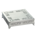 Baroque Square Nickel Plated Cake Plateau/ Plate (14"x14")